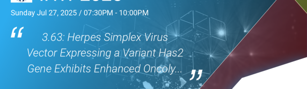 Oncolytic HSV presented in Berlin this weekend