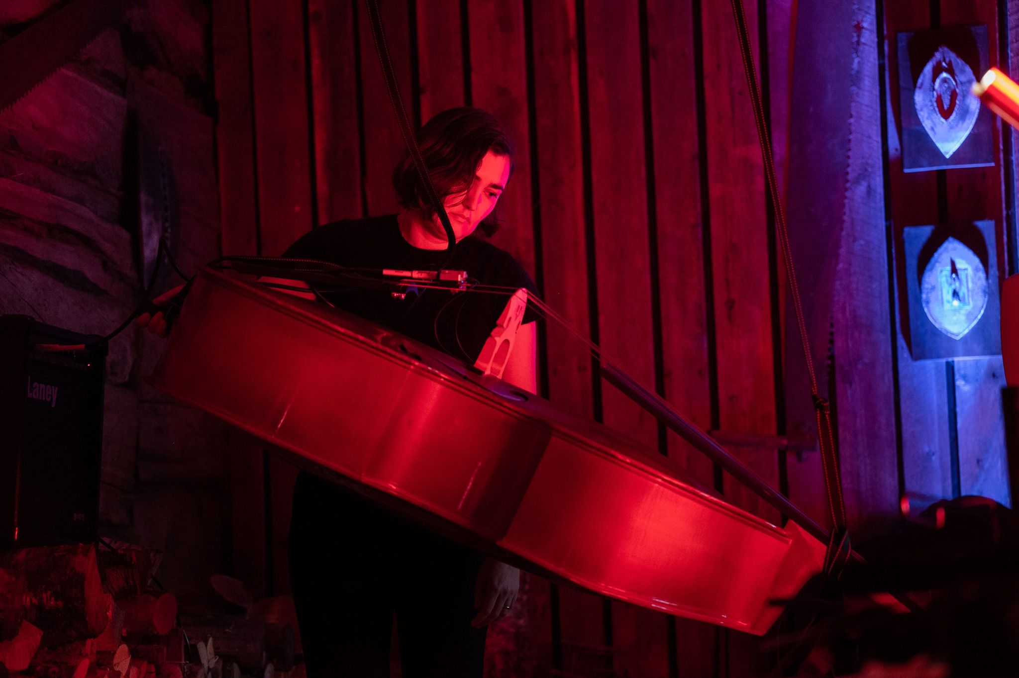 Meri performing at Kaukonen village, pic by Jouni Porsanger.