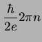 $\displaystyle \frac{\hbar}{2e} 2\pi n$