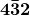\mathbf{\bar{432}}